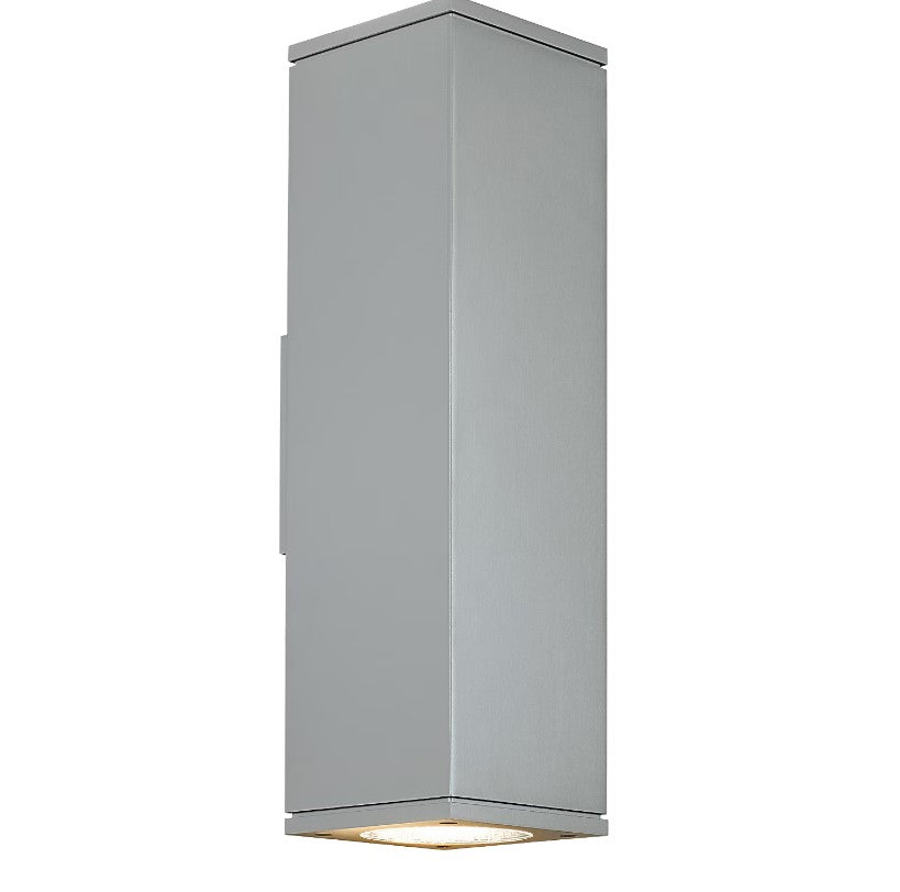 Visual Comfort Architectural 700OWTEG83018NNCHUDUNVSP Modern 18" Tegel LED Outdoor UP & Down Wall Light With Surge Protection - CCT : 3000K - Beam Spread: 10° Up & Down- Finish: Charcoal