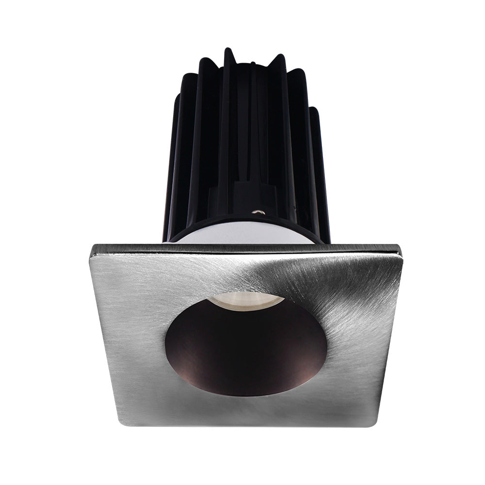 Lotus LED Lights LED-2-S15W-27K-2RRBZ-2STCH-60D 2" Recessed LED 15W High Output Designer Series, 980 Lumens, CCT 2700K, Bronze Reflector, Square Chrome Trim, 60° Beam Angle