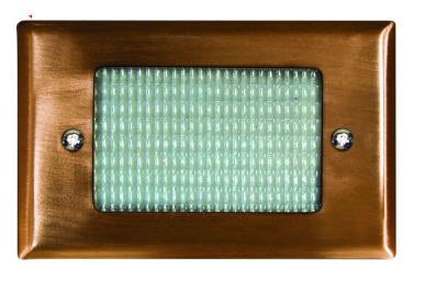 Dabmar Lighting LV618-L3-30K-CP Cast Aluminum Open Face Step Wall Light G4 LED, Wattage 3W, Voltage 12V, Color Temperature 3000K, Copper Finish