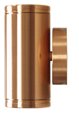 Dabmar Lighting LV65-L14-65K-CP Copper Surface Mount Up-Down Step Light 2-Pin LED 2X, Wattage 7W, Voltage 12V, Color Temperature 6500K, Copper Finish