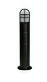 Dabmar Lighting D110-B Fiber Glass Bollard Path Light, 120V, Black Finish