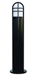 Dabmar Lighting D110-L12-50K-B Fiber G Bollard Open Cage, Color Temperature 5000K, G24, 120V-277V, Black Finish