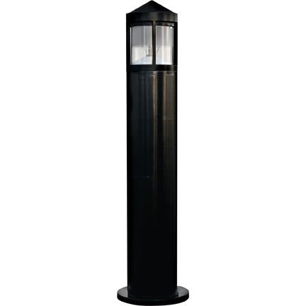 Dabmar Lighting D120-B LED Fiberglass Bollard, Black Finish