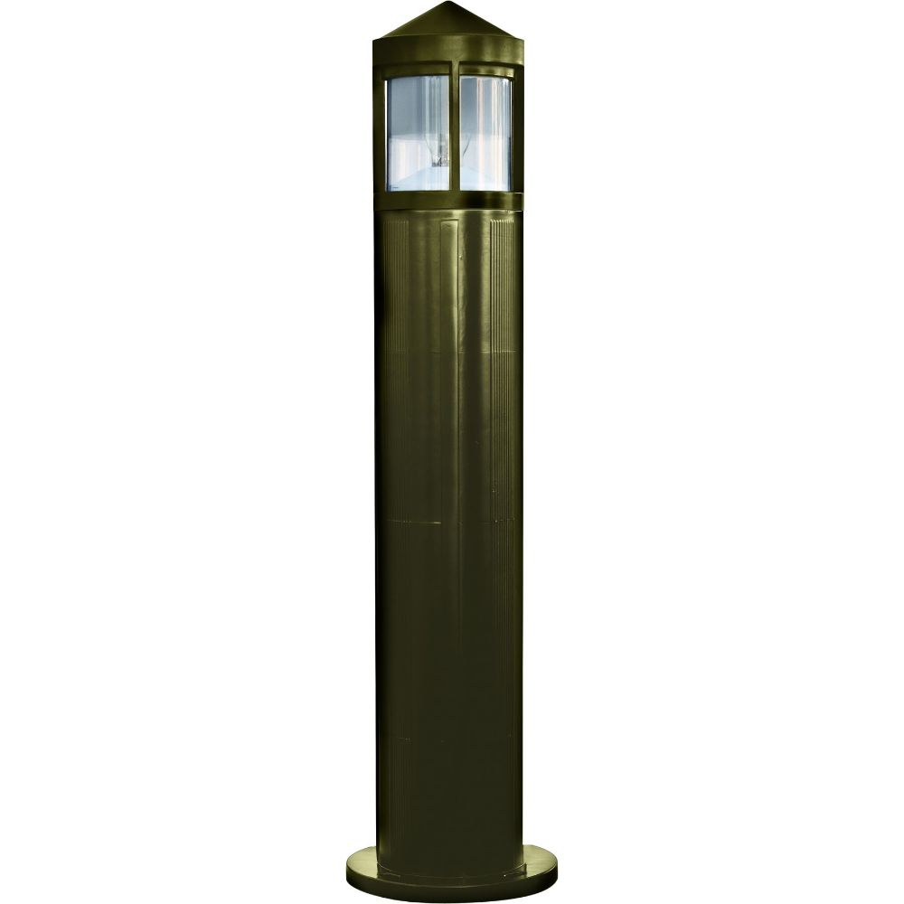 Dabmar Lighting D120-L20-50K-BZ LED Fiber G Bollard Half Frost Light, 120-277V, G24, Wattage 20W, Color Temperature 50K, Bronze Finish
