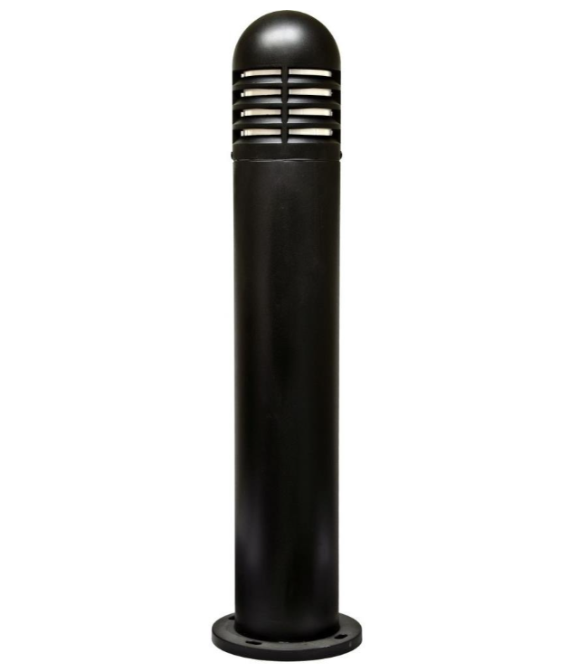 Dabmar Lighting D180-B-FXT One Light 60W A19 Louvered Bollard Light