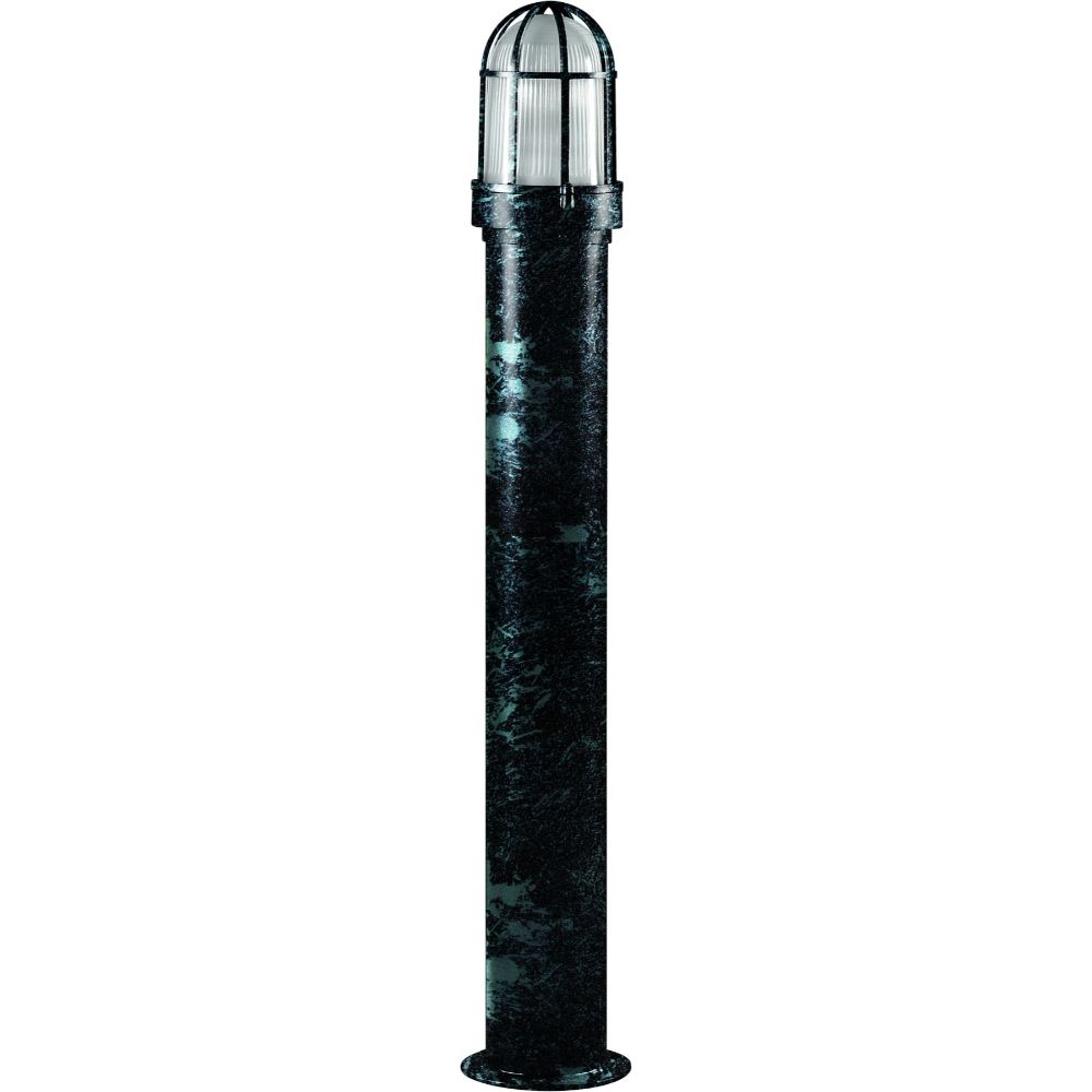 Dabmar Lighting D3100-VG Powder Coated Steel Bollard, Verde Green Finish