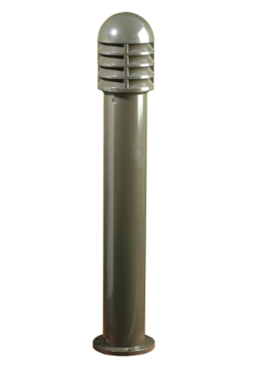 Dabmar Lighting D3400-L9-27K-BZ-CLR Cast Aluminum Bollard Shuttered, Color Temperature 2700K, GU24, Clear in Bronze