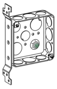 ORBIT D4SB-50/75-FB 4" Square 1-1/2" Galvanized KO + FB Deep Box