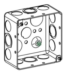 ORBIT D4SDB-CKO 4" Drawn Square 2-1/8" Galvanized Deep Box