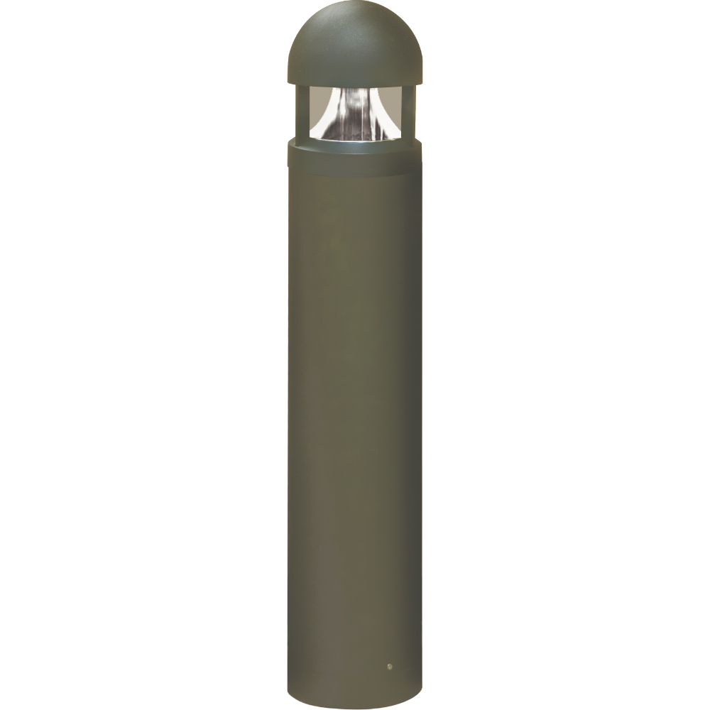 Dabmar Lighting D800-L20-50K-BZ LED Cast Aluminum Bollard Clear, Voltage 120V-277V, G24, Color Temperature 5000k, Bronze Finish