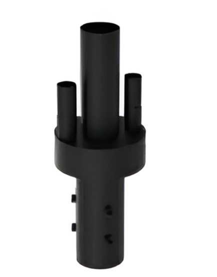Westgate DAB-SOL-PA3-2 3 Inches Pole-top Adapter, 2 Solar Bell-light Arms, Solar Engine Mast