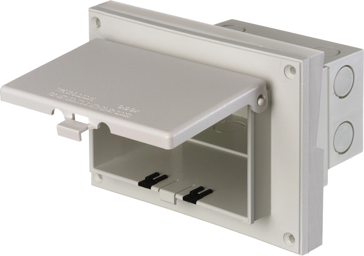 Arlington DBHR151W 1-Gang White Horizontal for 5/8" Lap