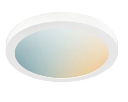 Dals Lighting DCP-FMM12-WH 12 Inch Smart Flush mount Light, Watt 21W, Lumens 1300LM, CCT RGB + CCT 2700K–6500K White Finish