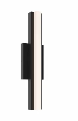 DALS Lighting DCP-LWS19 19 Inch Smart LED Linear Wall Sconce - Black Finish