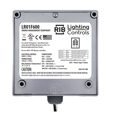 PLC Multipoint DD-P-120 0-10V to Phase Dimming Converter, 600W, 120VAC Coil