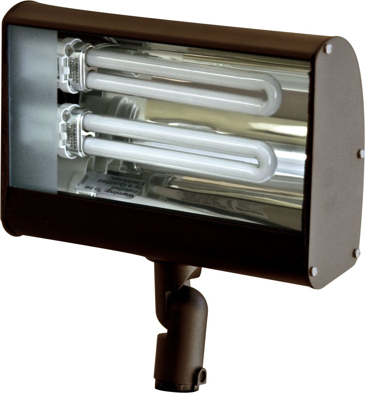 Dabmar Lighting DF5980-BZ Cast Aluminum Area Flood Light, Bronze Finish