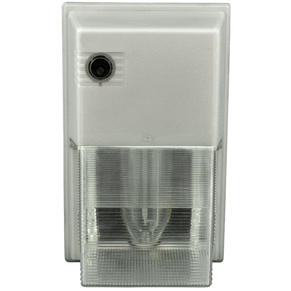 Dabmar Lighting DF6770-L6-60K-W LED Plastic Surface Mount Security Wall Fixture, 120V, E26, Color Temperature 6000K, White Finish