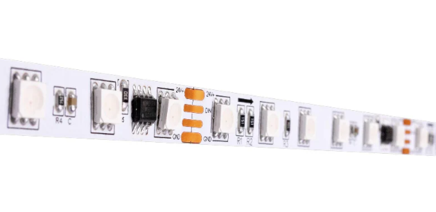Diode LED DI-24V-DRGB-PIX-6LED-100 100-ft Dazzle Pixel LED Tape Light, 6 LED, RGB, Wattage 3.7W, Voltage 24V