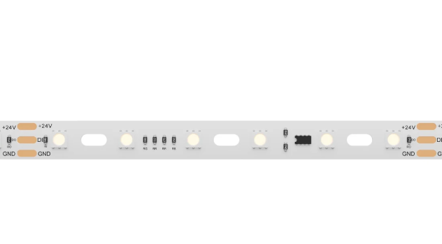 Diode LED DI-24V-SQ2-RGB-PIX-016 16.4ft Spool Squiggly Pixel RGB LED Tape Light, Voltage 24V