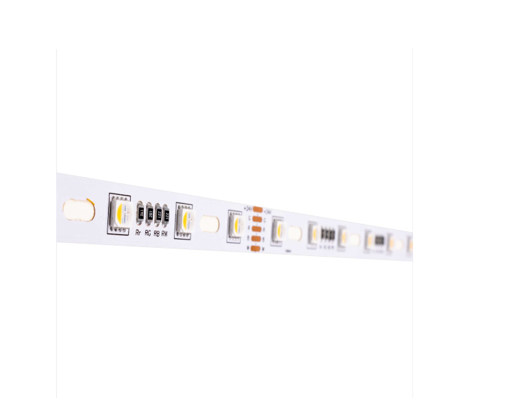 LED strip light on a white background
