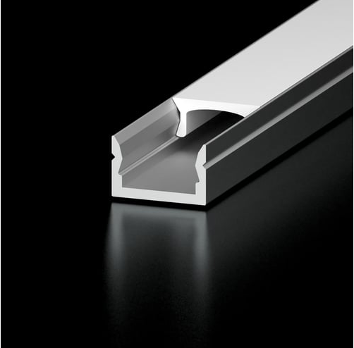 Diode LED DI-CHB-A3-AFS-96B 96 inch A3 Channel Bundle for LED Tape Light Black Finish, Architectural Frosted Satin Lens, (1) Open (1) Closed End Caps, (2) Mounting Clips