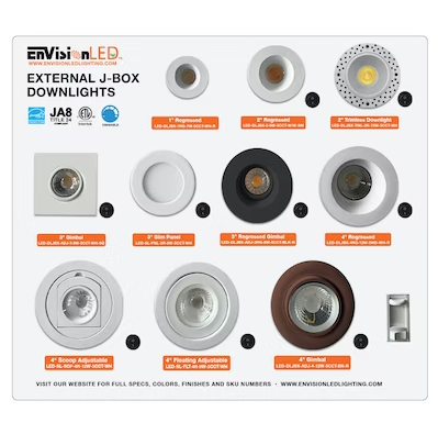 EnvisionLED DISPLAY-DLJBX Canless Downlight Display