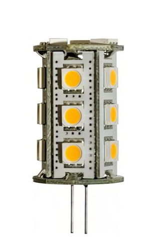 Dabmar Lighting DL-LED-G4/3.2/64K Light Bulb Bi-Pin Large Round 3.2 Watt 18 LEDs 12V