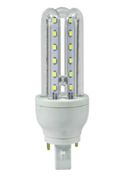 Dabmar Lighting DL-T-LED/36/30K LED Bulb Tubular Light, Color Temperature 3000K, Voltage 85V-265V, G24, Wattage 7W