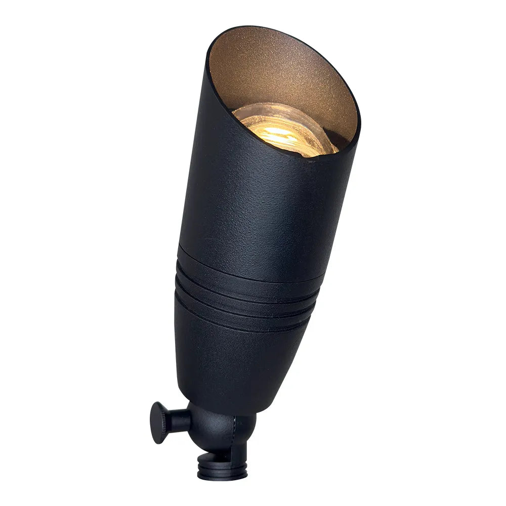 ABBA Lighting USA DL05R 5.91″ Heavy Duty Cast Aluminum Smart Landscape Spot Light - Finish: Black