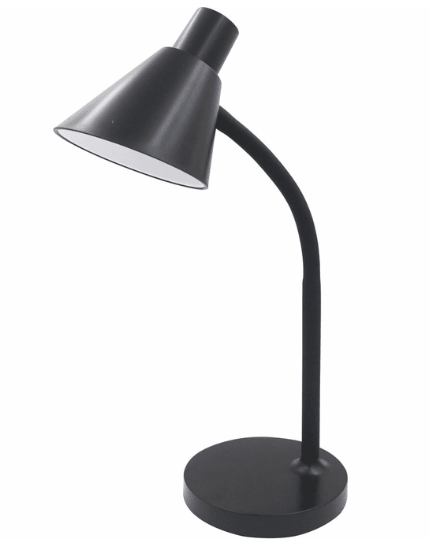 Cyber Tech Lighting DL4RF1-BL 4W LED Reflector Head Desk Light with 5ft. AC Cord, Black, 3000K