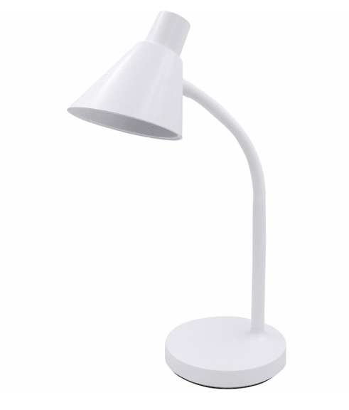 Cyber Tech Lighting DL4RF1-WH 4W LED Reflector Head Desk Light with 5ft. AC Cord, White, 3000K