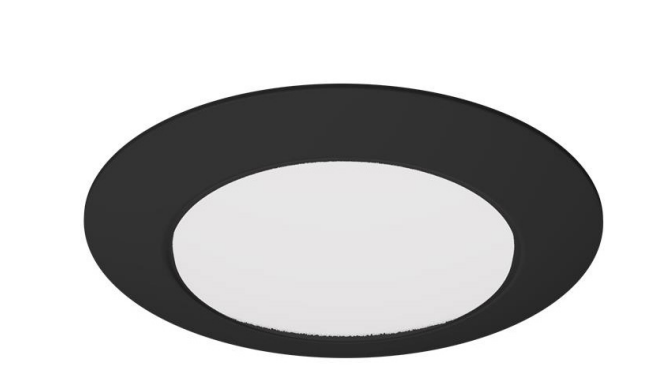 Westgate DLU6-MCT5-BK 6 Inch Metal Eco Disk LED Light, 12W, 5CCT Selectable (2700K/3000K/3500K/4000K/5000K), 850LM, Black Finish