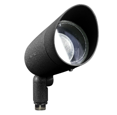 Dabmar Lighting DPR20-L7-50K-B-HOOD Cast Aluminum Spot Light, Color Temperature 5000K Hood, Voltage 120V, E26, Black Finish