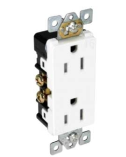 Orbit DR15-TR-SI 15A Tamper Resistant Decora Receptacle Ivory