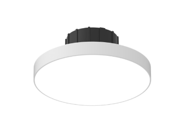 DMF Lighting DRD5S4R10927T 4" Round Surface Mount LED Downlight, 1000 Lumens, 90+ CRI, TRIAC/ELV Dimming, 2700K