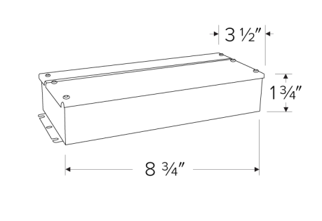 Elco Lighting DRVU24V100WD Universal Dimmable LED Driver (Medium), Wattage 100W, Voltage 24V DC (4A), Dimming Triac/ELV/MLV
