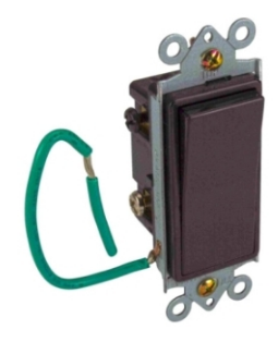 ORBIT DS415-BK 15A 4-W Rocker Switch, Black Finish