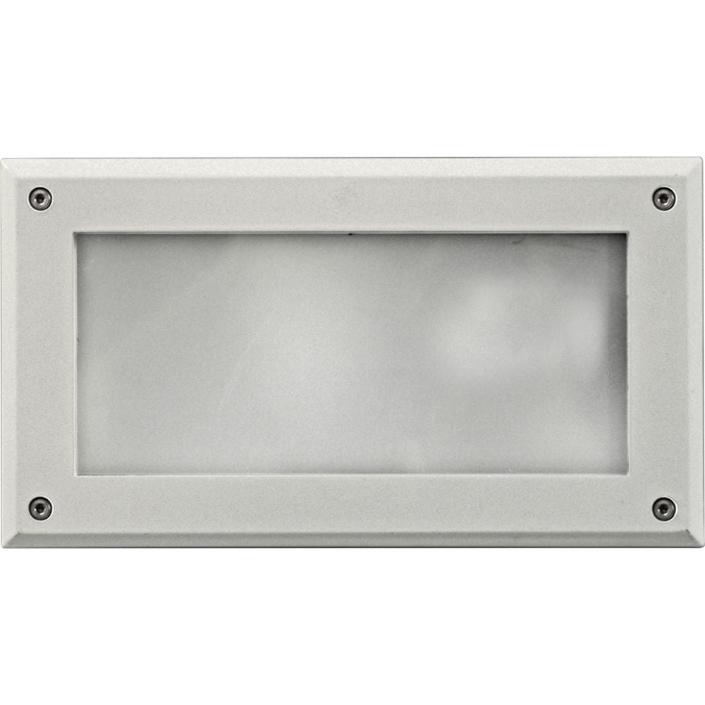 Dabmar Lighting DSL1001-W Recessed Open Face Brick Step Light, Voltage 120V, White