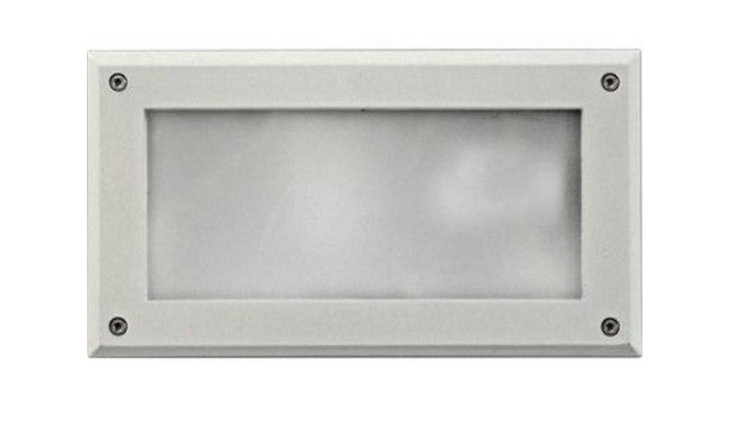 Dabmar Lighting DSL1013-W Recessed Open Face Brick, Step and Wall Light, Wattage 13W, Voltage 120V, White