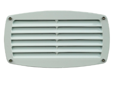 Dabmar Lighting DSL1017-L12-50K-W Cast Aluminum Louvred Step Light, G24, Color Temperature 5000K, White Finish