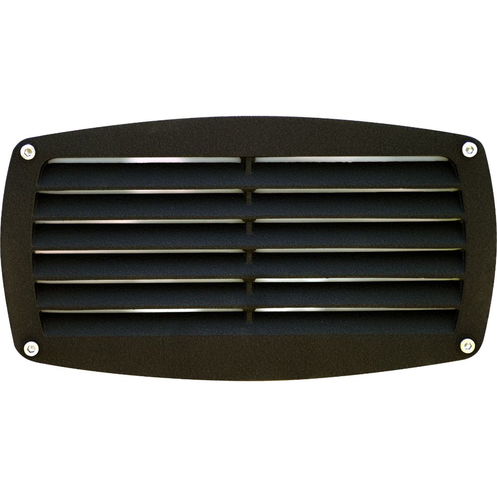 Dabmar Lighting DSL1017-L7-30K-B LED Cast Aluminum Louvered Step Light, 85V-265V, G24, Color Temperature 3000K, Black Finish