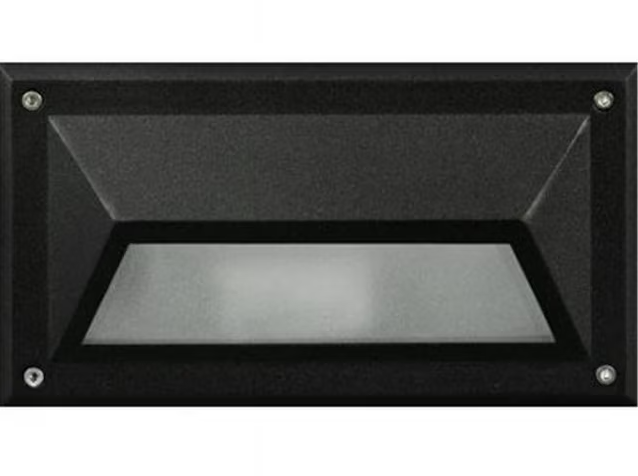 Dabmar Lighting DSL1027-B PL7 Hooded Step Light, Wattage 7W, Voltage 120V, Black