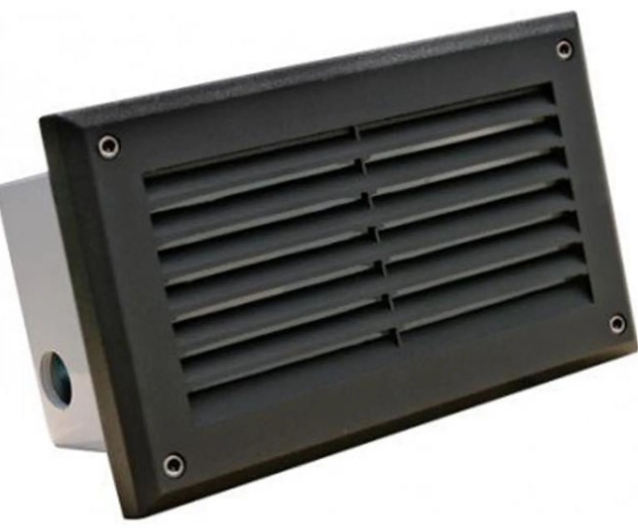 Dabmar Lighting DSL1036-B PL9 Louver Down Step Light, Wattage 9W, Voltage 120V, Black