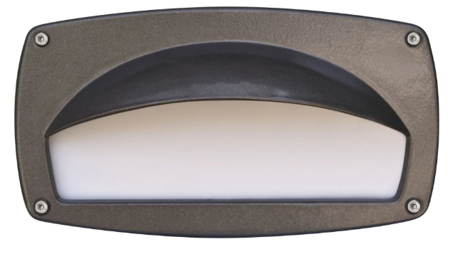 Dabmar Lighting DSL1045-BZ PL5 Hooded Step Light, Wattage 5W, Voltage 120V, Bronze