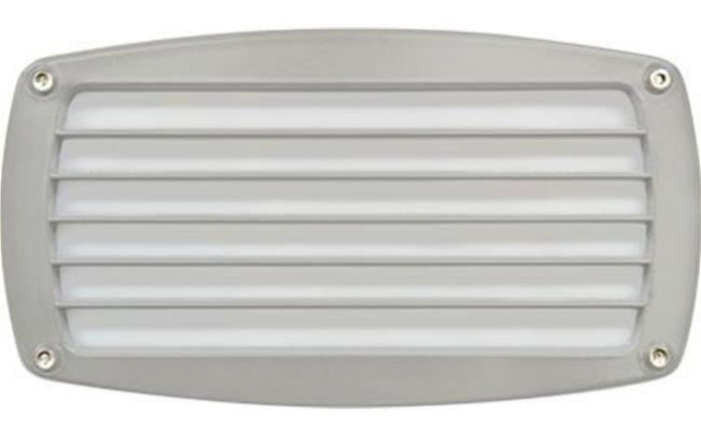 Dabmar Lighting DSL1063-W Recessed Louvered Brick, Step & Wall Light, Wattage 13W, Voltage 120V, White