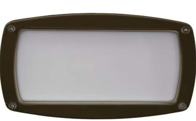 Dabmar Lighting DSL1073-BZ Recessed Open Face Brick, Step & Wall Light, Wattage 13W, Voltage 120V, Bronze