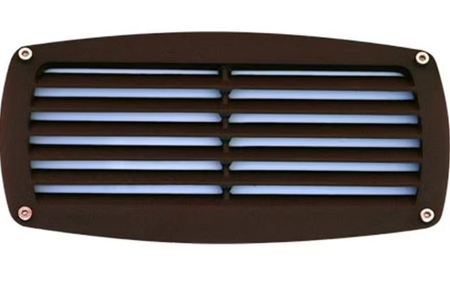 Dabmar Lighting DSL1083-BZ Recessed Louvered Brick, Step & Wall Light, Wattage 13W, Voltage 120V, Bronze Finish