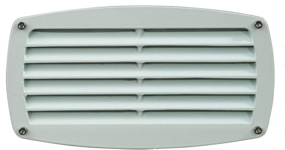 Dabmar Lighting DSL1083-W Recessed Louvered Brick, Step & Wall Light, Wattage 13W, Voltage 120V, White Finish