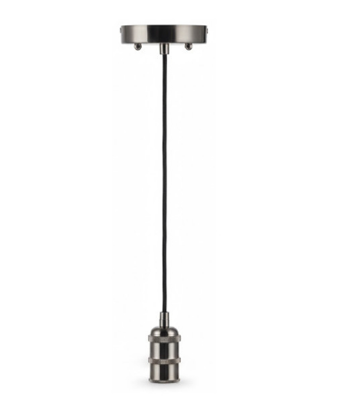 Westgate DSP-066-6FT-GB Decorative Socket Pendant 066 6Ft Blk Cord - Gun Black Finish