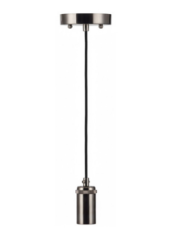 Westgate DSP-722-6FT-GB Decorative Socket Pendant 722 6Ft Blk Cord - Gun Black Finish
